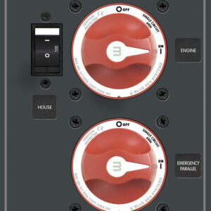 Blue Sea Systems PANEL DC BATTERYMNG 2M DUAL BAT