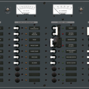 Blue Sea Systems PANEL 230VAC 20POS/12VDC 20POS