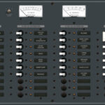Blue Sea Systems paneel 230 V AC 10 positsiooni / 12 V DC 30 positsiooni