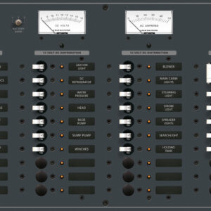 Blue Sea Systems PANEL 230VAC 10POS/12VDC 30POS