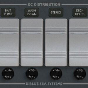 Blue Sea Systems PANEL H2O 12VDC AGC 4POS H