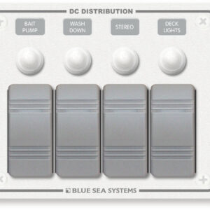 Blue Sea Systems PANEL H2O 12VDC CLB 4POS H