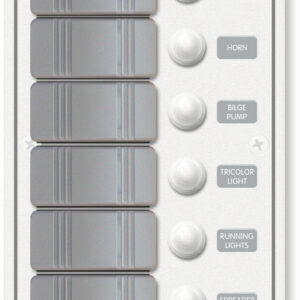 Blue Sea Systems paneel H2O 12 V DC CLB 6POS V