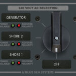 Blue Sea Systems maiņstrāvas rotējošais panelis 240V/65A OFF+3