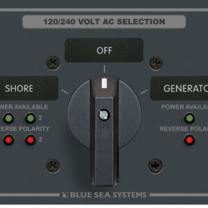 Blue Sea Systems AC ROTARY PANEL 120/240V/65A OFF+2