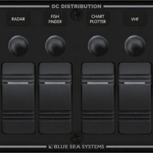 Blue Sea Systems paneel H2O 12 V DC CLB 8POS must H