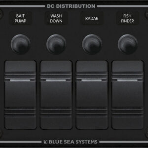 Blue Sea Systems paneel H2O 12 V DC CLB 4POS must H