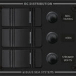Blue Sea Systems PANELIS H2O 12VDC CLB 3POS BLK V