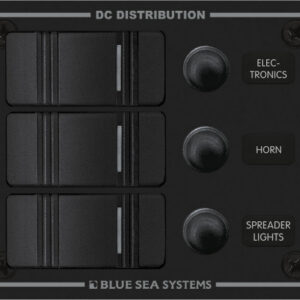 Blue Sea Systems PANEL H2O 12VDC CLB 3POS BLK V