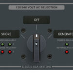 Blue Sea Systems AC ROTARY PANEL 120+120/240VAC/30A