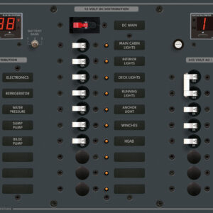 Blue Sea Systems PANEL 230VAC 8POS/DC18POS DMMS