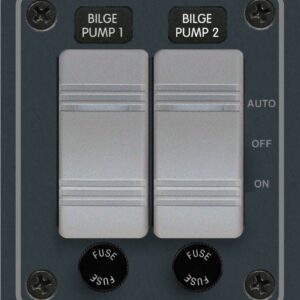 Blue Sea Systems paneel 12/24 V DC BILGEPUMPX2 HORZ