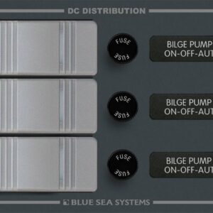 Blue Sea Systems paneel 12/24 V DC BILGEPUMPX3