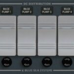 Blue Sea Systems PANELIS 12/24VDC BILSTENAS SŪKNIS 4 HORZ