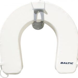 Holder for horseshoe buoy