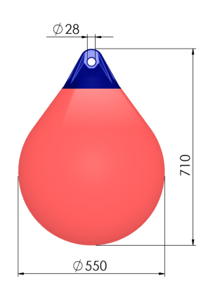 POLYFORM WT Net buoy A4 white; 550 mm x 710 mm - Image 2