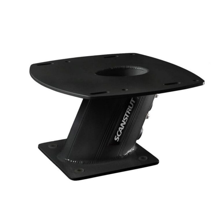 Black APT-150-01 Aluminium PowerTower aft leaning 150mm / 6" for radomes