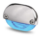 STEP LAMP 1X2 BLUE MD12/24 SS