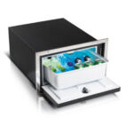 BRK35PX, Stainless steel drawer refrigerator with push-turn lock, 35L, 12/24Vdc, External