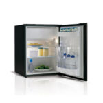 C60iA, Single door refrigerator + holding plate - GREY -, 60L, 12/24Vdc, Internal
