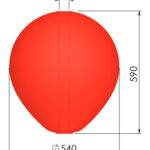 POLYFORM Bar buoy CC4 red; 590 mm x 540 mm