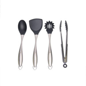 MAGMA Cooking utensil set, 5 piece, stainless steel and silicone
