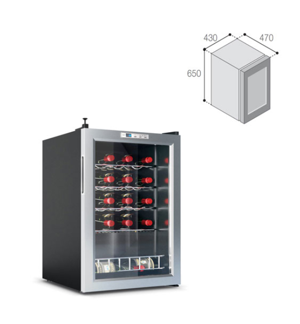 DCW62, Wine cellar, 62L, 12/24Vdc - 100/240Vac - Pilt 2