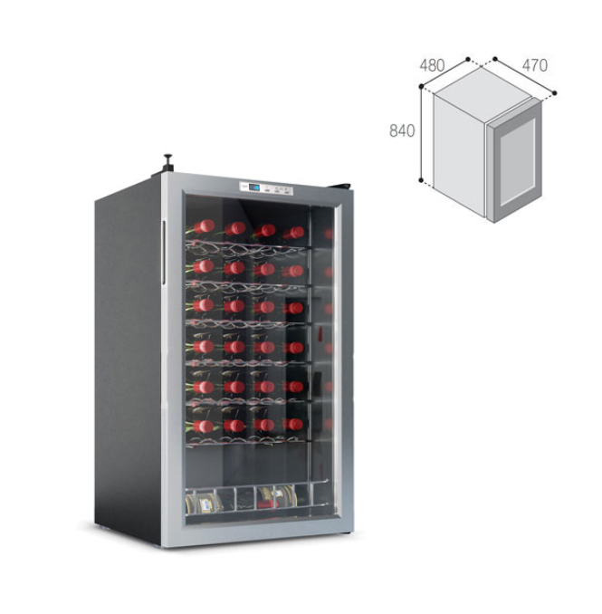 DCW95, Wine cellar, 95L, 12/24Vdc - 100/240Vac - Pilt 2