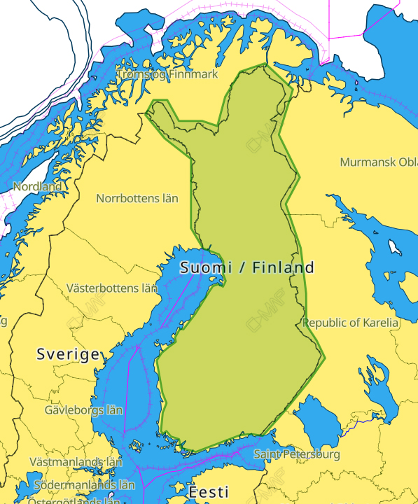C-MAP DISCOVER - Finland Lakes