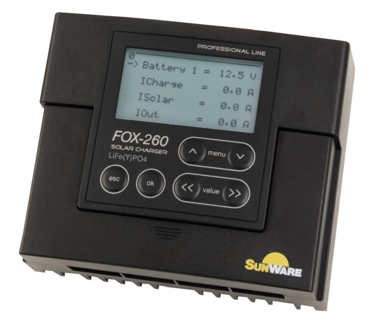 FOX-260 Li LCD, 20A, 12V/24V over- +discharge protection