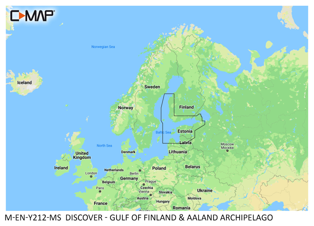 C-MAP DISCOVER - Soome lahe ja Ahvenamaa saarestik
