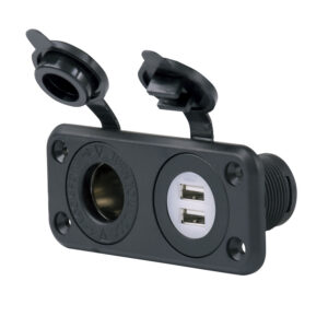 Marinco 12V DUAL USB AND SOCKET