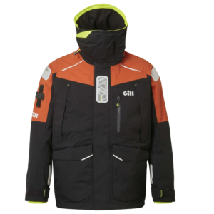 OS1 Ocean Jacket - XXL - Tumehall/oranž