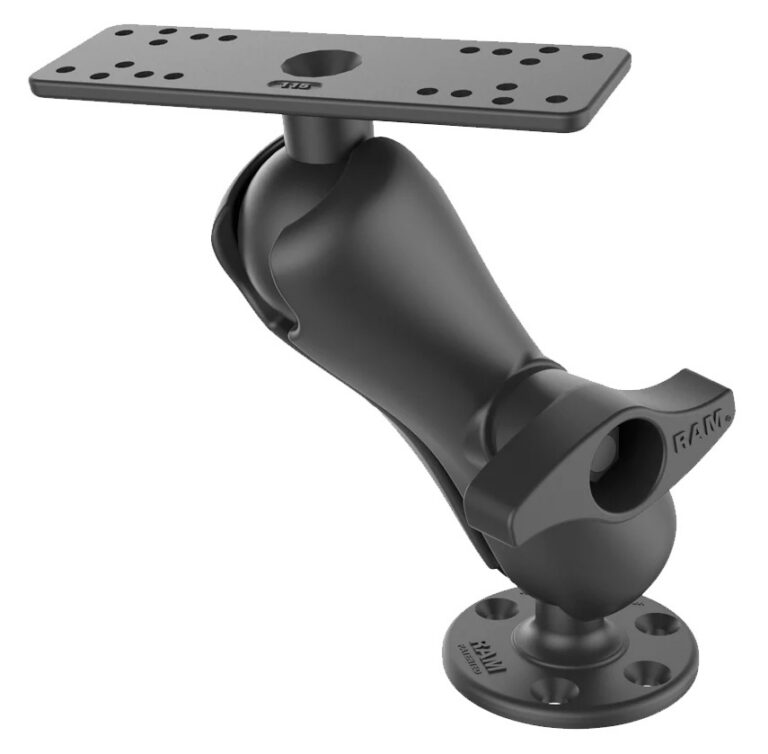 RAM 6.25X2 PLATE W D BALL, ARM & BASE