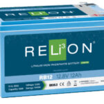 Relion 12.8V 12 Ah F2 klemm LiFePO4 aku