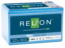 „Relion“ 12,8 V 12 Ah F2 terminalo LiFePO4 akumuliatorius