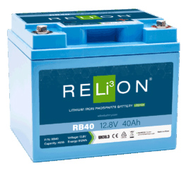 Relion 12,8 V 40 Ah 3SC LiFePO4 akumulators