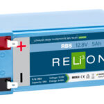 Relion 12.8V 5 Ah F2 klemm LiFePO4 aku
