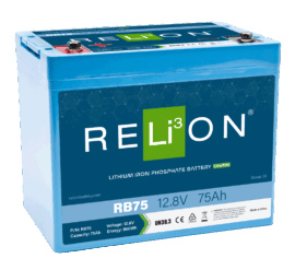 „Relion“ 12,8 V 75 Ah 4SC LiFePO4 akumuliatorius