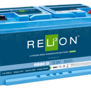 Relion 12.8V 80 Ah DIN 4SC LiFePO4