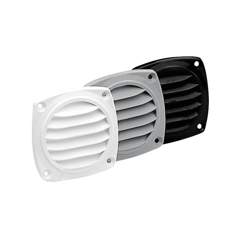 Ventilation Shaft Grilles Cover, 82x82mm, Black