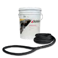 MOORING ROPE SET; 4 pc. à 4m / 2 pc. à 10m with 250 mm eye-splice; 10mm; black