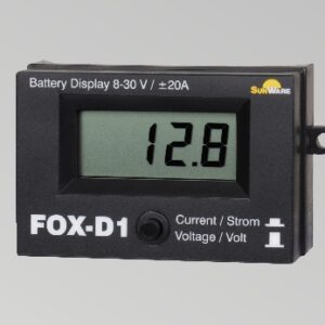 FOX-D1 voltage/current display surface mount, max. 20 A, 8-30 V